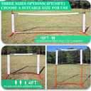 Zdgao Small Pickleball Net Set- 10FT Mini Pickleball Net, 4FT Adjustable Height Dink Training Rebounder Net with Outdoor Pickleballs, Paddles Set of 2 and Carry Bag for Driveway, Backyard