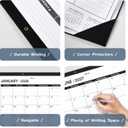 Desk Calendar 2026(January 2026 - June 2027)2026 Desk Calendar Large 22 x172026 Calendar,Classic Black,Large Calendar 2026-2027 with Plastic Cover