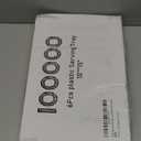 I00000 6 Pack Gold Glitter Plastic Serving Tray, 15" x 10" Crooked Food Trays, Clear Disposable Serving Platter for Parties, Weddings