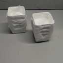 3.5 Inch Square Ramekins Set of 10, 6 oz Porcelain Ramekins for Baking, Creme Brulee Dish, Souffle Cups, Appetizer Cups, Dipping Sauce Dish, Custard Dish, Pudding Cups, White