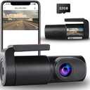 Dash Cam Front- 1080P FHD Front Dash Camera for Cars with APP Free 32GB Card|Night Vision|Loop Recording|G-Sensor|WDR|24H Parking Monitor|Type C
