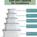 5 Pack Large Fruit Storage Containers for Fridge with Removable Colander-Plastic Food Storage Containers with Lids Airtight-Leak Proof Refrigerator Organizers and Storage of Vegetable -Produce Storage