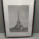 upsimples A2 Frame, Display Pictures 11.7x16.5 with Mat or 16.5 x 23.4 Without, Wall Hanging Photo Frames, Black, 1 Pack