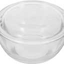 1pc Microwave Egg Steamer Bowl with Cover Heat Resistant Glass Steamed Egg Bowl for Home Kitchen for Pudding and Milk Desserts Lightweight and Beautiful Design
