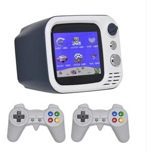 Tiny Arcade TV 3.5" Mini Retro Game - Two Player Playable TV Console & w/ Real Gameplay & Sound - 700+ Classic Video Games (Gray)