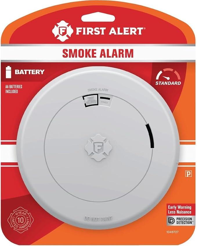 Slim Smoke Alarm, Battery Powered by First Alert