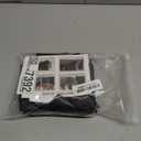 Leather Look Couch Arm Covers Set of 2 Armrest Covers for Sofa Chair Arm Protectors Stretch Armchair Slipcovers with Pockets Washable Spandex Fabric (Medium, Black)