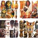 120Pcs Ancient Egypt Themed Stickers, Vintage Scrapbook Stickers for Journaling, DIY Crafts, and Junk Journal Ephemera