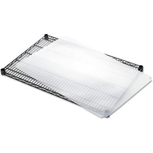 Alera ALESW59SL3624 Plastic 36 in. x 24 in. Shelf Liners for Wire Shelving - Clear (4/Pack)