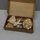 7 Pcs Easter Bunny Egg Decorations Rustic Rabbit Egg Wooden Table Signs with Bows Farmhouse Easter Tiered Tray Decor Vintage Bunny Tabletop Centerpieces for DIY Crafts Spring Holiday Party