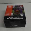 Joiedomi 6 FT Tall Halloween Inflatables Three Witch Around Cauldron with Flame Light Yard Outdoor Decoration Blow Up with Build-in LEDs for Halloween Party Indoor, Outdoor Inflatables Decorations