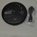 GPX PC332B Portable CD Player with Anti-Skip Protection, FM Radio and Stereo Earbuds - Black