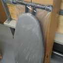 Deluxe Ironing Board with Heat Resistant Cover and Thicken Felt Pad, Heavy Sturdy Legs, Full Size Hanger Iron Board, Foldable (L-Grey)