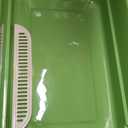 Extea Large Cat Litter Box with High Sides,Cat Boxes for Indoor Cats,Cat Litter Pan for Kitty,Litter Box with Low Entry,Easy to Clean,Anti-Splashing,23.6" x15.7" x6.2" (Green)