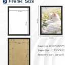 18x24 Black Frame 2 Pack, Engineered Wood for 24 x 18 in Poster | Horizontal or Vertical Wall Mounting, Sturdy Poster Frames 18 by 24 for Gallery, Office, and Home Decor
