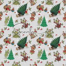 Febbleshow Funny Christmas Wrapping Paper for Boys Girls Kids - Xmas Gift Wrap with Green Monster, Trees, Snowflakes & Presents - 4 Jumbo Sheets, 28" x 40" Each (32 sq. ft ttl), Easy to Store Pack of 2