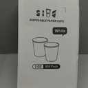 NYHI 300 Pack 6 oz White Paper Disposable Coffee Cups Hot Cold Beverage Drinking Cup for Water Juice Espresso Tea Ideal for Water Coolers Party