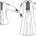 Folkwear English Smock #221 Farmer Shirt Artist Blouse Traditional Old England Sewing Pattern (Pattern Only) folkwear221
