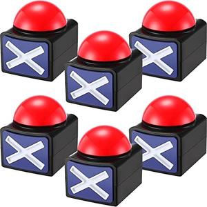 Fabbay 5 Pieces Answer Game Buzzer with Light and Sound Buzzer Alarm Buttons for Game Show Kids Adult Party Contest Prop Trivia Quiz Toys