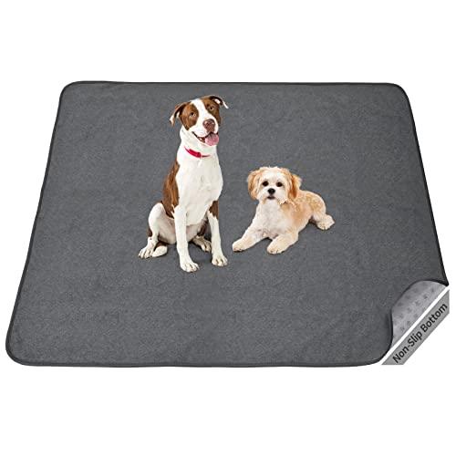 Washable Dog Pee Pads: 34x52 1 Pack Reusable Whelping Pads, Absorb Dog Mats Non-Slip Puppy Training Pads for Whelping, Potty, Training, Playpen, Crate