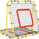 BaseGoal Baseball and Softball Rebounder Net,Baseball Rebounder,Volleyball Rebounder,Pitch Back Net,Multi-Sport Training Rebound Screen,with Pitching Target,Easy Adjustable Angles