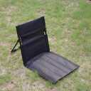 Outdoor Camping Backrest,Lightweight Foldable Chair,Park Leisure backrest,Beach Portable Single Lazy Chair,Aluminum Lazy Comfortable Backrest (Carbon Black), Large