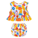 babygoal Baby Girl Swimsuits with Reusable Swim Diaper 2-Piece, Tankini Bathing Suit Swimwear for Infant and Toddler , 0-12M