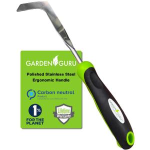 Garden Guru Patio Crack Weeder Tool with Ergonomic Handle  Stainless Steel Weed Puller for Patio Sidewalk Driveway Cracks | Rust Resistant (1 Pack)