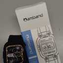 amBand Bands Compatible with Apple Watch 9/8/7/6/5/4 & SE 3/2/1 45mm/44mm Case for Men, M1 Sport Series Rugged Case Protective Cover for iWatch SE3/SE2/6/SE/5/4/3 42/44/45mm Men Black