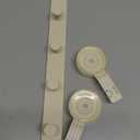 Heavy-Duty Over-Door Clothes Hook Rack, Black, Flat-Top Design, Universal Door Fit (Cream, Extended)