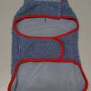 cyeollo Warm Dog Coat Reversible Dog Jacket Winter Fleece Sweater Winter Pet Apparel Jackets Sherpa Vest Sweater Cold Weather Doggie Coats for Small Dogs Cats, Blue L