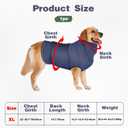 Dog Anxiety Shirt, Dogs Jacket for Thunder, Anxiety Vest for Dogs, Anxietys Calming Vest Jacket for Boy Pet Body and Ear(Navy Blue, XL)