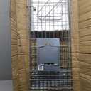VEVOR Live Animal Cage Trap, 31" x 10" x 12" Humane Cat Trap Galvanized Iron, Folding Animal Trap with Handle for Rabbits, Stray Cats, Squirrels, Raccoons, Groundhogs and Opossums