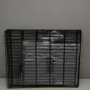 PJYuCien Dog Playpen, 8 Panels 30H Dog Playpen Indoor with Grey Bottom Pad and Top Cover, Metal Foldable Dog Pen for Indoor Use, Better for Small Medium Animals, Grey