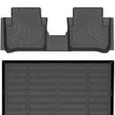 HAFIDI Floor Mats & Cargo Liner Set Fit for 2025-2026 Mazda CX-50 Hybrid All Weather Protection TPE Anti-Slip Automotive Full Set Floor Liners Custom Mazda CX50 Hybrid Accessories - Black