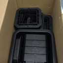 Bed Risers 12 inch Heavy Duty,Elevation in Heights 1,2,3,4,5,6,7,8,9,10,11,12 InchAdjustable Furniture Risers for Chair Table and Desk Legs Lifting (4 Pack,Black) (Square)