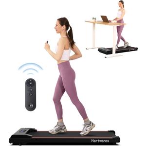 Walking Pad Under Desk Treadmill, Portable Mini Treadmill for Home/Office/Small Spaces, 2.5HP Quiet Brushless Walking Jogging Machine with 265 lbs Weight Capacity, Remote & App Control (Classic Black)