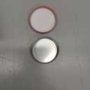 Patelai 64 Pieces Lip Balm Tin Containers Screw Top Round Tin Cans Aluminum Jar with Screw Lid, Empty Bottle Travel Cosmetic Sample Container for DIY(0.5 oz,Rose Gold)