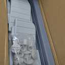 Rockever Plastic Outdoor Cat House, Waterproof Cat House for Outdoor Cats with Escape Door, Sturdy Feral Cat House Outdoor Indoor, Spacious and Clean Easily (Grey, M)