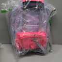 3Pcs Rolling Backpack for Girls Dream Princess Wind Bookbag with Wheels Travel Bag Trolley School Bag with Lunch Box Blue