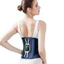 Massage Belt With Back Brace Relieves Back Pain From Sciatica Waist Massager Belt Adjustable Wrap Waist Massager, Blue