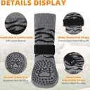 KOOLTAIL Anti Slip Dog Socks to Prevent Licking Paws,Dog Shoes for Hot Pavement & Hardwood Floors,Durable Soft Double Sided Grippy Socks for Small Medium Large Dogs, Traction Control for Senior Dogs