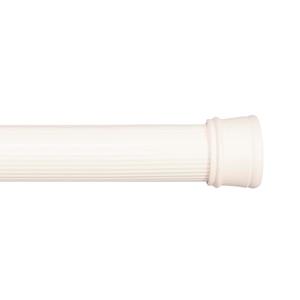Kenney KN607S/87 Twist & Fit No Tools Spring Tension Stall Shower Curtain Rod with Non-Slip, Non-Scratch Ends, 24-38" Adjustable Length, Easy Install, Cream, 1" Diameter Rust Resistant Steel Tube
