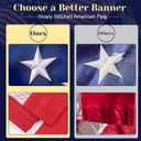 3x5 American Flag, American Flag Outdoor Heavy Duty,US Flag Vivid Color USA Flags with Brass Grommets, Embroidered Stars, Decoration Indoor Outdoor.