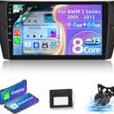 [8-Core 4+64G] Android Stereo for BMW 3 Series E90 E91 E92 E93 2005-2012: 9 Inch IPS Touchscreen DSP Audio - Wireless Carplay & Android Auto, GPS, WiFi, EQ, Custom Homepage + AHD Backup Camera