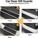 Door Sill Guards Compatible with Ford Bronco 2021-2025 2026 Accessories ABS Material Door Sill Protector Plate Decoration Front and Rear Door Pedal Kick Protection(Not for Bronco Sport)