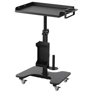 Poarmeey Tattoo Tray on Wheels Tattoo Cart with Rolling Tray Tattoo Table Station Adjustable Height and Multifunctional Storage for Tattoo Artist Studio