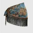 MakeMeChic Women's Wrap Fringe Skirt Beach Cover Up Low Waisted Tie Side Boho Swim Suit