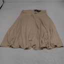 Urban CoCo Women's Ruched High Waist Knee Length Jersey A-Line Stretchy Flared Casual Skirt
M