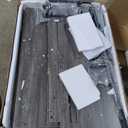 DWVO 71" Double Dog Crate Furniture for 2 Medium Dogs, Heavy Duty Wood Dual Dog Kennel TV Stand with Sliding Doors, Decorative Wooden 2 Dog Cage Table with Dog Bowls for Extra Large Dogs Black Oak